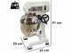 FIMAR EASYLINE B40K - Impastatrice planetaria professionale - Trifase - Vasca INOX 40 litri