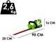 Greenworks G24HT56 - Tagliasiepi a batteria litio 24V/4Ah - Lama da 56 cm