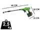 Greenworks G24PWXK4 - Pistola idropulitrice a batteria - 24 bar - 24V - 4Ah