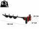Einhell GP-EA 18/150 BL - Trivella a batteria - 18V - Punta inclusa 80 cm - SENZA BATTERIE E CARICABATTERIE