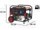Mosa GE 6900 - Generatore di corrente benzina carrellato 6.5 kW - Continua 6 kW Monofase