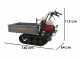 Wortex SFH 300 - Motocarriola cingolata cassone estensibile - Portata 300Kg