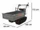 Wortex SFL 300 - Motocarriola cingolata cassone estensibile - Portata 300Kg