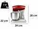 G3 FERRARI Pastaio DELUXE Rosso - Impastatrice Planetaria - 1200 Watt