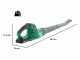 Ribimex PRBAT20-S - Soffiatore a batteria 20V 2Ah