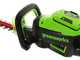 Greenworks GD60HT66 - Tagliasiepi elettrico a batteria con lama da 66 cm - SENZA BATTERIE E CARICABATTERIE