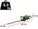 Greenworks GD60HT66 - Tagliasiepi elettrico a batteria con lama da 66 cm - SENZA BATTERIE E CARICABATTERIE