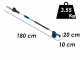 Campagnola T-REX 160-240 - Potatore manuale elettrico a batteria su asta  - Batteria da 21,6V 5 Ah