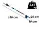 Campagnola T-REX 160-240 - Potatore manuale elettrico a batteria su asta  - Batteria da 21,6V 5 Ah