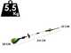 Greenworks G60PHT51 - Tagliasiepi su asta di prolunga a batteria 60V 2Ah - Starter kit 60V 2Ah in omaggio!