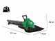 Ribimex PRBAT20-ASBSB - Soffiatore aspiratore a batteria 40V 4Ah
