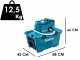 Makita DHW080ZK - Idropulitrice a batteria con vasca - 2x 18V 5Ah