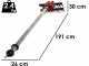 Zanon Olivar Electric AL 300 - Abbacchiatore elettrico a batteria da 191/316 cm - Asta telescopica in alluminio