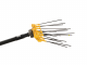 Lisam Swing - Abbacchiatore Elettrico a batteria - Con 8 + 8 denti in carbonio - Asta Fissa