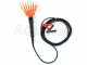 TecnoVIR Olivir - Abbacchiatore elettrico a batteria - asta telescopica in alluminio 120-200 cm