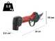 Blue Bird PS 22-23 Twin - Forbice elettrica da potatura - 8.4V 2Ah - Diametro di taglio 23mm
