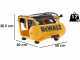 DeWalt DPC10RC-QS - Compressore aria elettrico portatile monofase, oil-less - Motore 2 HP - 10 lt