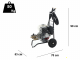Idropulitrice a scoppio professionale EWD-K 15/310 - 310 bar - Motore Honda GX 390