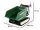 GreenBay TIPPER 500 HONDA GP160 - Motocarriola cingolata dumper  - Portata 500Kg
