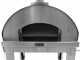 Fontana Mangiafuoco INOX - Forno a legna da esterno con carrello