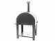 Fontana Mangiafuoco INOX - Forno a legna da esterno con carrello