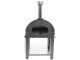 Fontana Mangiafuoco INOX - Forno a legna da esterno con carrello