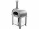 Fontana Mangiafuoco INOX - Forno a legna da esterno con carrello