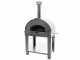 Fontana Mangiafuoco INOX - Forno a legna da esterno con carrello