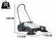 Nilfisk SW 250 - Spazzatrice manuale a spinta con cesto di raccolta