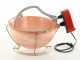 NuovaFac Cuoca Automatica - Paiolo in rame elettrico martellato per polenta base tonda 6L - 5W