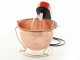 NuovaFac Cuoca Automatica - Paiolo in rame elettrico liscio per polenta base tonda 4L - 5W