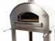 Fontana MARINARA INOX - Forno a gas da esterno con carrello 80x80