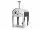 Fontana MARINARA INOX - Forno a gas da esterno con carrello 80x80