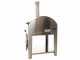 Fontana MARINARA INOX - Forno a gas da esterno con carrello 80x80