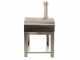 Fontana MARINARA INOX - Forno a gas da esterno con carrello 80x80