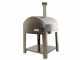 Fontana MARINARA INOX - Forno a gas da esterno con carrello 80x80