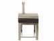 Fontana MARINARA INOX - Forno a gas da esterno con carrello 80x80