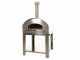 Fontana MARINARA INOX - Forno a gas da esterno con carrello 80x80
