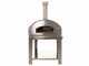 Fontana MARINARA INOX - Forno a gas da esterno con carrello 80x80