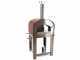 Seven Italy Persefone Rosso - Forno a gas da esterno con carrello