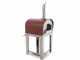 Seven Italy Persefone Rosso - Forno a gas da esterno con carrello
