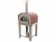 Seven Italy Persefone Rosso - Forno a gas da esterno con carrello