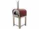 Seven Italy Persefone Rosso - Forno a gas da esterno con carrello