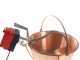 NuovaFac Cuoca Automatica - Paiolo in rame elettrico liscio per polenta base tonda 9L - 24W
