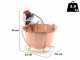 NuovaFac Cuoca Automatica - Paiolo in rame elettrico liscio per polenta base tonda 9L - 24W