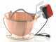 NuovaFac Cuoca Automatica - Paiolo in rame elettrico liscio per polenta base tonda 9L - 24W