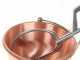 NuovaFac Cuoca Automatica - Paiolo in rame elettrico liscio per polenta base tonda 4L - 24W