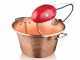 Macom Polentino - Paiolo in rame elettrico martellato per polenta base piana 4W