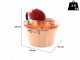 Macom Polentino - Paiolo in rame elettrico martellato per polenta base piana 4W