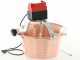 NuovaFac Cuoca Automatica - Paiolo in rame elettrico martellato per polenta base piana 14L - 30W